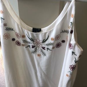 Delicate embroidered top
